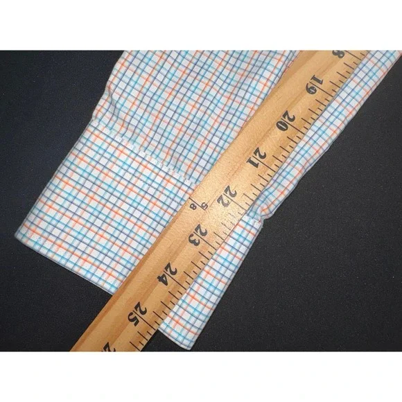 NWT Peter Millar Mens Medium Button Up Shirt Plaid Checkered Long Sleeve - Picture 7 of 8